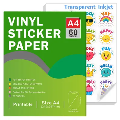 Obrázek produktu pro Průhledné samolepicí fólie A4 pro kreativní projekty