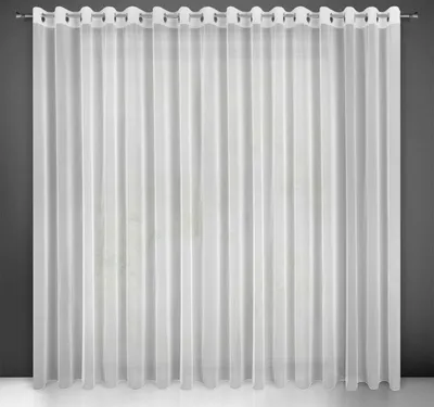 Obrázok produktu pre Design 91, Hotová záclona s krúžkami - Esel biela jemná, š. 3,5 m x d. 2,5 m