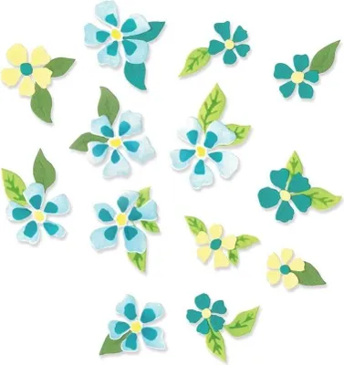 Immagine prodotto di SIZZIX Fustella per goffratura Fustella per goffratura, fiori e sfondo colorati
