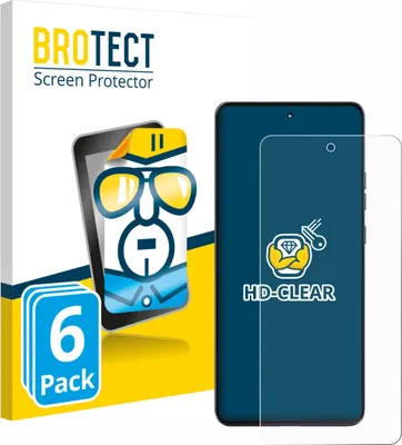 Produktbild von 6x Für Motorola Moto G86 Schutzfolie BROTECT Displayschutz Display Schutz Folie Klar Transparent