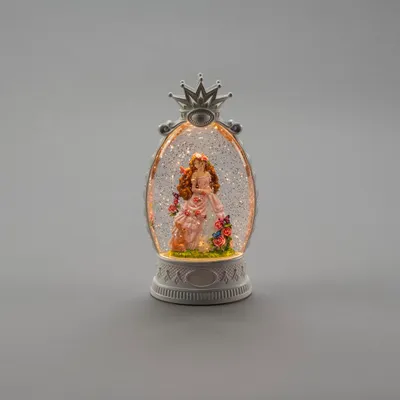 Produktbild von Konstsmide 4312-200 LED Wasserlaterne Prinzessin, weiß, wassergefüllt, 1 warmweiße Diode, batteriebetrieben, Innen