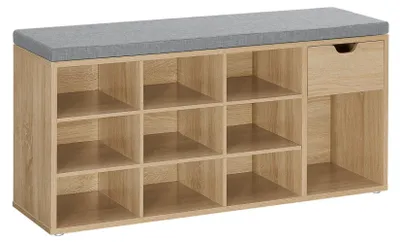 Zdjęcie produktu dla Szafka na Buty z Siedziskiem - sonoma - LHS024W11