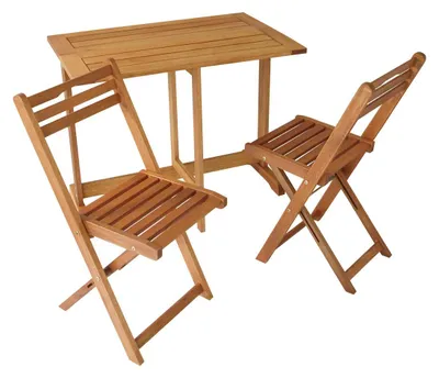 Produktbild von Balkonset 3-teilig 190 x 82 x 160 cm Eukalyptus Natur