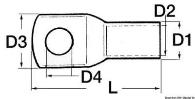 Produktbild von Kabelschuhe verz Kupfer 16 mm² , 100 Stück