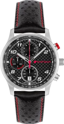 Produktbild von Original Audi Sport Chronograph Carbon, Herren, silber/schwarz