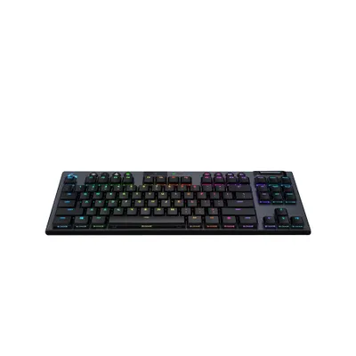 Produktbild von Logitech Gaming G915 TKL - Tastatur - Hintergrundbeleuchtung - USB, Bluetooth, LIGHTSPEED - AZERTY - Französisch - Tastenschalter: GL Tactile - Kohle