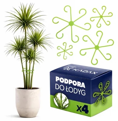 Obrázek produktu pro Podpěry pro rostliny – sada podpěr pro stonky – vhodné pro skleník i zahradu – držáky pro rostlinné stonky – stabilizační prvky – 4 kusy