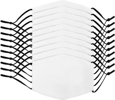 Image de Masques pour impression par sublimation, vierges ; masques de protection bucco-nasale pour sublimation ; accessoires pour la sublimation