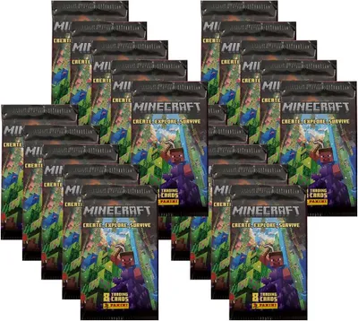 Image de Minecraft - Série 3 « Créer, Explorer, Survivre » : cartes à collectionner - 20 boosters