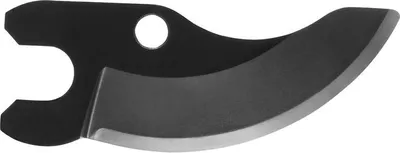 A close-up, isolated shot of a black pruning shear blade.