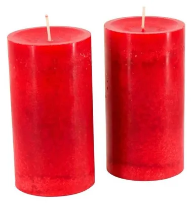 Productafbeelding van Set van 2 Hoogwaardige Adventskaarsen in Robijnkleur