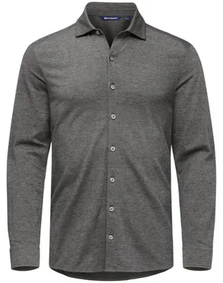 Image de Cutter & Buck - Chemise pour hommes "Advantage" (modèle ET128) (taille 3XL) (gris anthracite texturé)