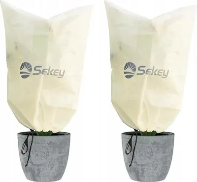 Zdjęcie produktu dla Kaptur ochronny z agrowłókniny 80x60cm 50g/m² osłona roślin 2 szt