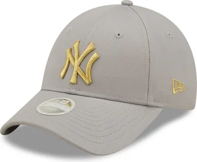 Produktbild von New Era 9Forty Damen Cap - METALLIC New York Yankees grau