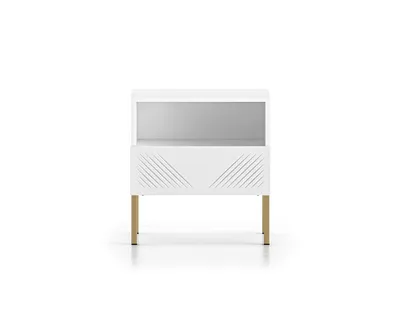 Immagine prodotto di Comodino ADELE 2 - bianco / oro