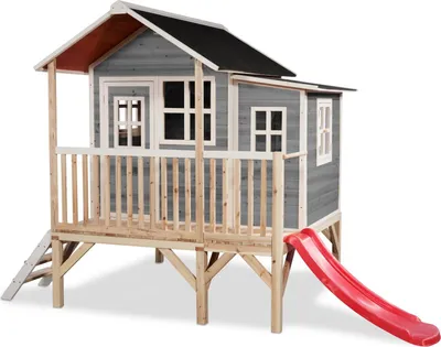Image de EXIT Loft 350 Maison en Bois – Cabane Extérieure – Bois– Enfants – Gris