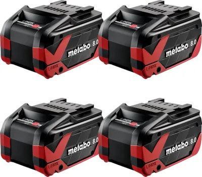 Produktbild von Metabo 4x LiHDX Akkupack 18 V 8,0 Ah CAS Li-Ion Akku ( 4x 624975000 )