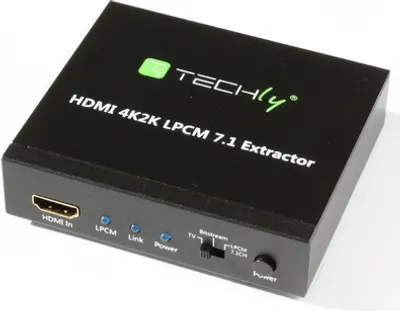 Produktbild von Techly Audio Extractor 7.1 LPCM HDMI 4K UHD 3D IDATA HDMI-EA74K