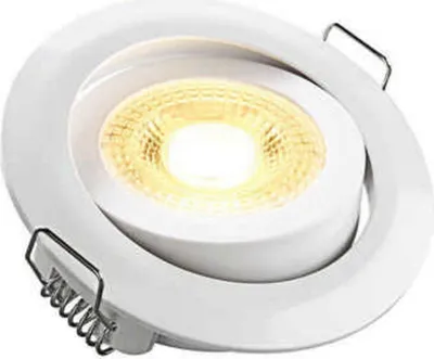 Obrázok produktu pre Heitronic LED vstavané bodové svietidlo DL7202 otočné biele Ø82 mm IP20