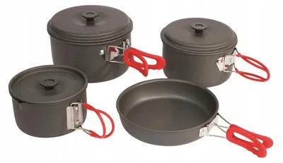 Produktbild von Kamai Alu Camping Set Leichtes 4-teiliges Kochgeschirr-Set