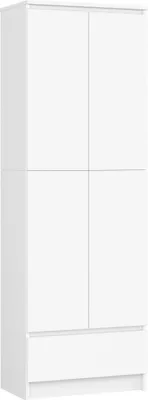 Produktbild von Akord Geschlossener Bücherschrank Weiß 60X35X180 Cm