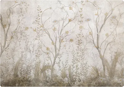 Produktbild von Zarte florale Muster – Bodenschutzmatte – Stuhlunterlage 100x100 cm – Rutschfest – Hartbodenmatte