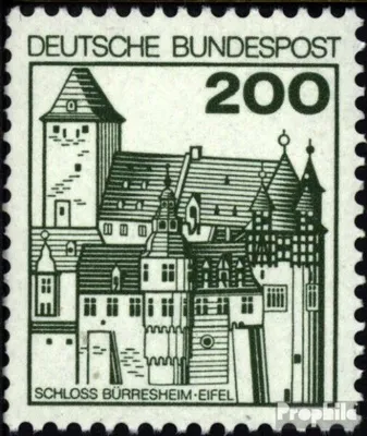 Produktbild von Briefmarken BRD (BR.Deutschland) 1977 Mi 920A I R mit Zählnummer postfrisch Burgen und Schlösser