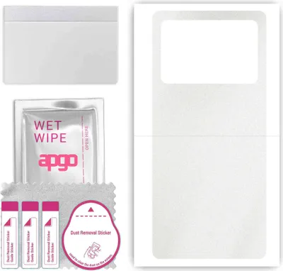 Produktbild von apgo Rückseite Schutzfolie, Skin, kompatibel mit Vivo X Note, Hinten Displayschutzfolie aus Vinylfolie, kratzfest, einfache Montage - Matt Transparent