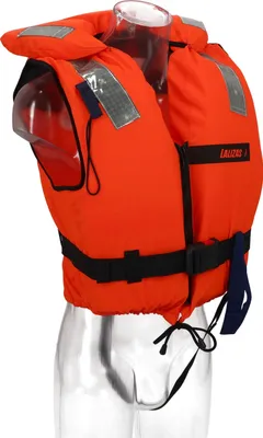 Produktbild von Rettungsweste, 150N, 40 -50 kg, ohnmachtssicher, Signalfarbe orange, mit PFeife Größe: 150 N 40 -50 kg
