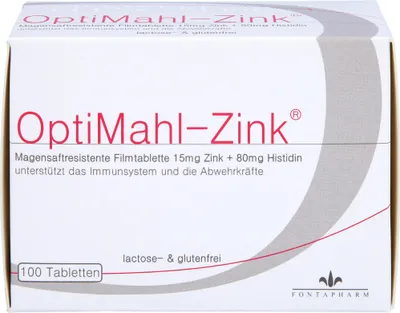 Produktbild von OptiMahl-Zink 15mg, 100 St TAB