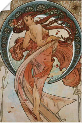 Produktbild von ARTland Poster Vier Künste: Der Tanz. 1898. Größe: 40x60 cm