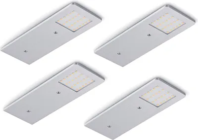 Produktbild von ASTRA LED 4er SET inklusive LED Touch Schalter und Dimmer 3100 K warmweiß / Nischenleuchten / Lumica