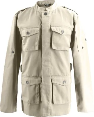 Produktbild von Kochjacke Parkastyle, langarm, Druckknöpfe, Fb. sand, Gr. 4XL : 4XL : 65% Polyester 35%Baumwolle 220 g/m² : sand