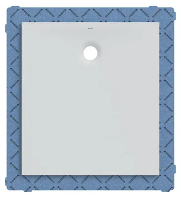 Immagine prodotto di Geberit receveur de douche rectangulaire Olona 90x100 cm, hauteur 4 cm, écoulement derrière au centre, blanc/ mat, 550.910.00.1, 550.910.00.1