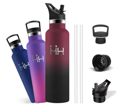 Produktbild von Edelstahl Trinkflasche 750ml, BPA-frei, doppelwandig, auslaufsicher, Sport