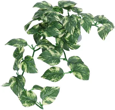 Image de Plante artificielle de 1,5 m, flexible, idéale pour terrarium, de couleur verte naturelle, pour reptiles