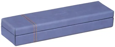 Produktbild von Rhodia 318878C, Hartschalenetui für Stifte, Kunstleder, Blau, Einfarbig, 210 mm, 55 mm