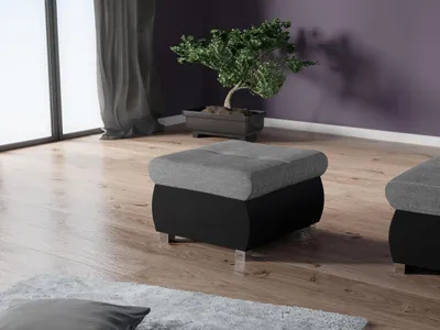 Obrázok produktu pre Taburet ABEL 1 - čierna  / svetlý šedý 2