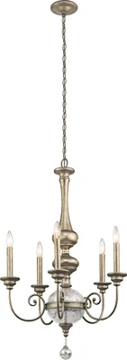 Immagine prodotto di Lampadario Elstead Rosalie E14 a 5 luci, 97 cm, oro sterling