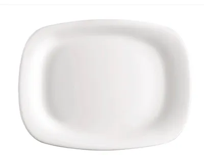 Rechteckiger weißer Teller 20x28 cm Parma-Kollektion