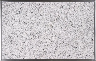 Produktbild von Granitfeld Bianco Cristall Einbau in die Arbeitsplatte Edelstahlrahmen Edelstahlwanne Schneideplatte