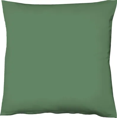 Produktbild von Fleuresse Mako-Satin-Kissenbezug uni colours Farbe jagdgrün 7060