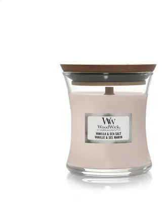 Imagen del producto de Vela perfumada Woodwick Vanilla & Sea Salt 85 g