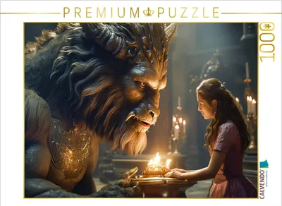 Produktbild von CALVENDO Puzzle Die Schöne und das Biest | 1000 Teile Lege-Größe 64x48cm Foto-Puzzle für glückliche Stunden