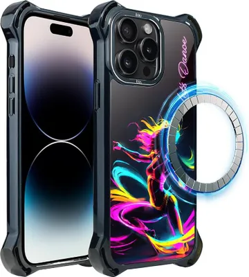 Produktbild von IBIZU DropGuard Ultra iPhone 14 Pro Hülle mit MagSafe, #ElectroMove, Tanzrhythmus