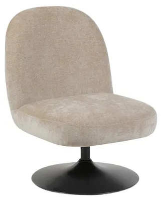 Zdjęcie produktu dla HOMLA Fotel LIGNERO obrotowy beżowy 61x75,5x84 cm
