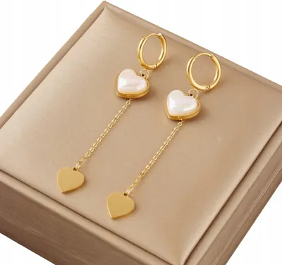 Produktbild von Ohrringe - Chirurgenstahl - Zeitlose Eleganz - 18K Gold - Romantischer Schmuck - Sicherer Verschluss - Weibliche Eleganz