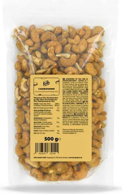 Produktbild von KoRo I Cashewkerne mit Curry ohne Geschmacksverstärker 500 g