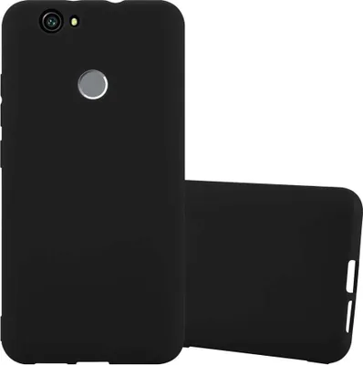 Produktbild von Cadorabo Hülle für Huawei NOVA Schutzhülle in Schwarz Handyhülle TPU Silikon Etui Case Cover