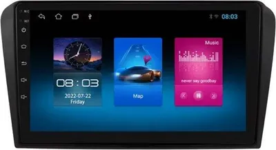 Immagine prodotto di Autoradio con Bluetooth – CarPlay – per Mazda 3 (2004–2009) – compatibile con Apple e Android – stereo – navigazione – sistema di navigazione auto – 1 GB 16 GB